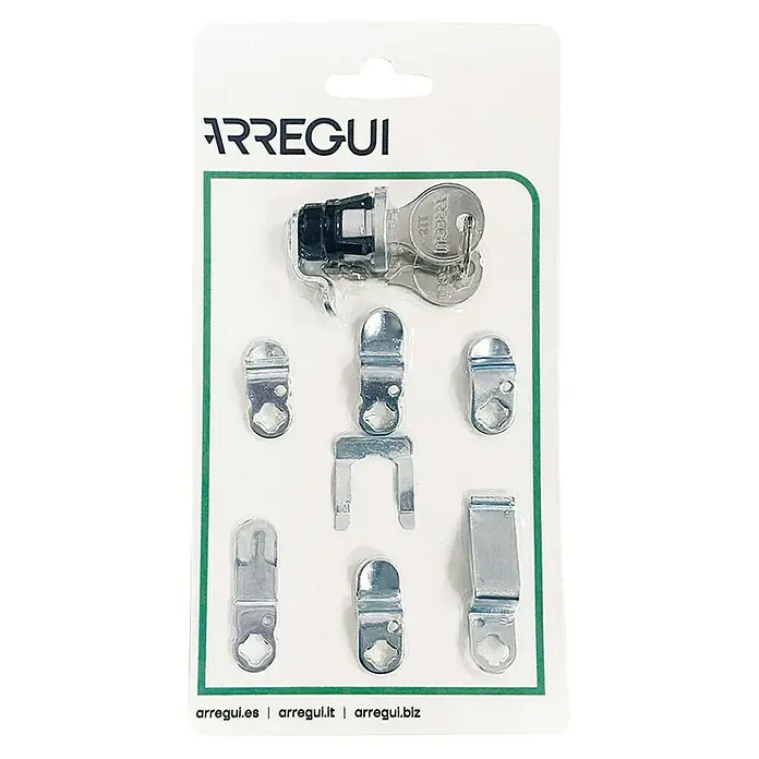 Arregui Cilindro de recambio CER1001 - Apto para: Buzones con cerradura cromada - Arregui Cerraduras para Muebles: Un juego de cerraduras con llaves y accesorios de montaje para guardar objetos de valor.