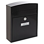 Arregui Compact Buzón de correo E-5734 (Chapa de acero, L x An x Al: 24 x 9,5 x 28,5 cm, Negro)