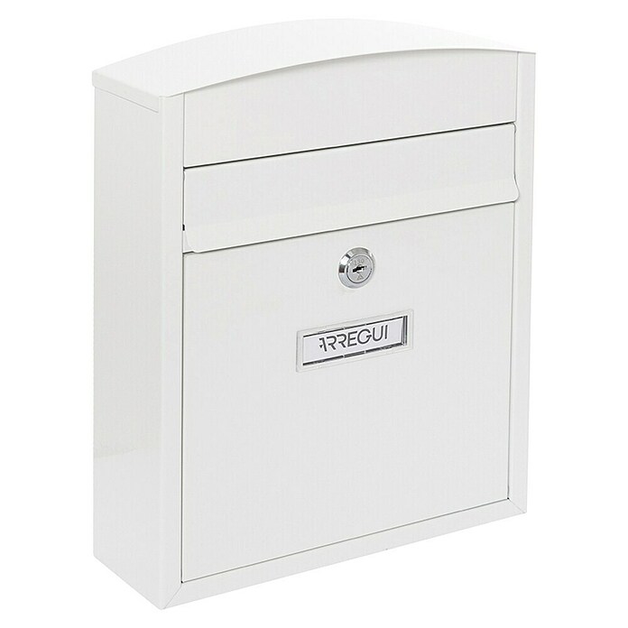 Arregui Compact Buzón de correo E-5737 (Chapa de acero, L x An x Al: 24 x 9,5 x 28,5 cm, Blanco)