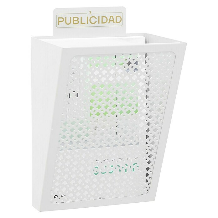 Arregui Cesta para publicidad E2304 (L x An x Al: 19 x 22 x 30,5 cm, Blanco, Acero)