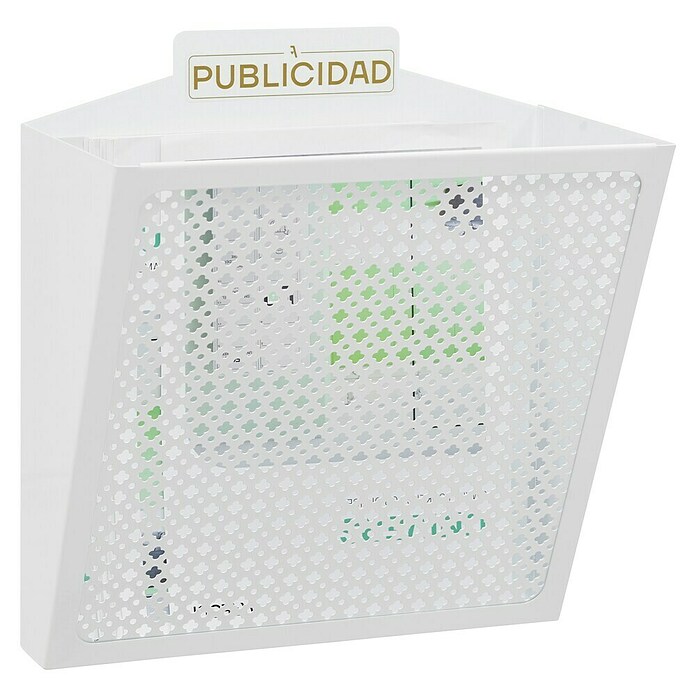 Arregui Cesta para publicidad E2314 (L x An x Al: 19 x 32 x 30,5 cm, Blanco, Acero)