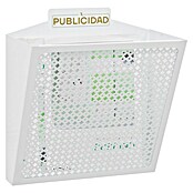 Arregui Cesta para publicidad E2314 (L x An x Al: 19 x 32 x 30,5 cm, Blanco, Acero)