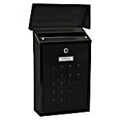 Arregui Premium Buzón de correo E-5604 (Chapa de acero, L x An x Al: 25 x 10 x 40 cm, Negro)