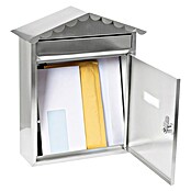 Arregui Visit Buzón de correo E-5747 (Acero inoxidable, L x An x Al: 30 x 11 x 36 cm, Plateado)