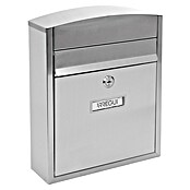 Arregui Compact Buzón de correo E-5737 (Acero inoxidable, L x An x Al: 24 x 9,5 x 28,5 cm, Plateado)