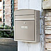 Arregui Compact Buzón de correo E-5737 (Acero inoxidable, L x An x Al: 24 x 9,5 x 28,5 cm, Plateado)