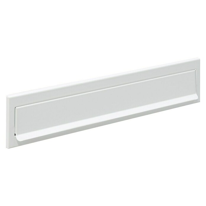 Arregui Bocacartas C-613 (L x An x Al: 34,2 x 7,3 x 2 cm, Blanco, Chapa de acero galvanizada)