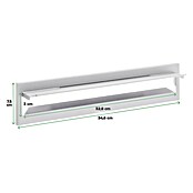 Arregui Bocacartas C-613 (L x An x Al: 34,2 x 7,3 x 2 cm, Blanco, Chapa de acero galvanizada)