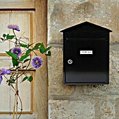 Arregui Visit Buzón de correo E-5744 (Chapa de acero, L x An x Al: 9 x 26 x 36 cm, Negro)