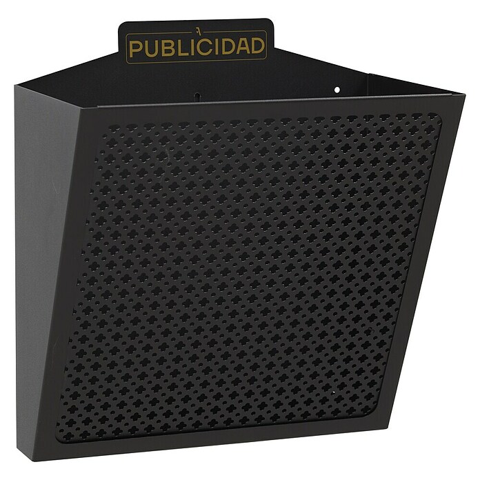 Arregui Cesta para publicidad E2311 (L x An x Al: 19 x 32 x 30,5 cm, Negro, Acero)