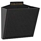 Arregui Cesta para publicidad E2311 (L x An x Al: 19 x 32 x 30,5 cm, Negro, Acero)