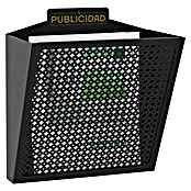Arregui Cesta para publicidad E2311 (L x An x Al: 19 x 32 x 30,5 cm, Negro, Acero)