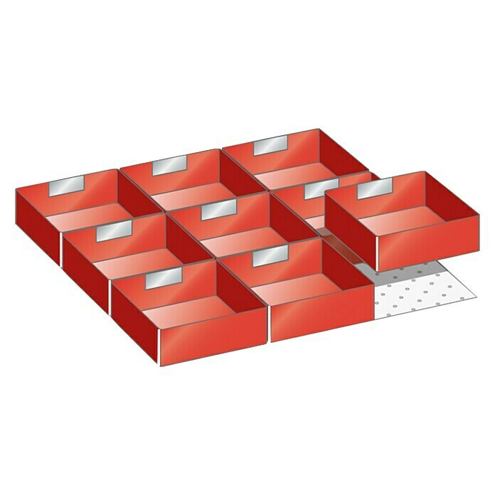Lista Schubladeneinsatz9 -tlg., Höhe: 71 mm Front View