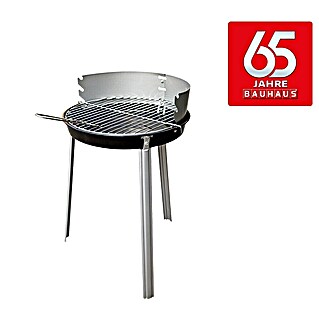 Grillstar Holzkohlegrill Denver (Durchmesser Grillfläche: 34 cm, Schwarz/Silber)