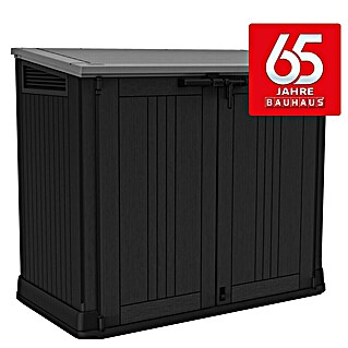 Keter Truhe Store it out Prime (L x B x H: 132 x 71,5 x 113,5 cm, Grau/Schwarz, Kunststoff)
