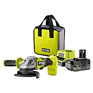 Ryobi ONE+HP Haakse accuslijper RAG18X-1C40S (1 accu, 4 Ah, Schijfdiameter: 125 mm)