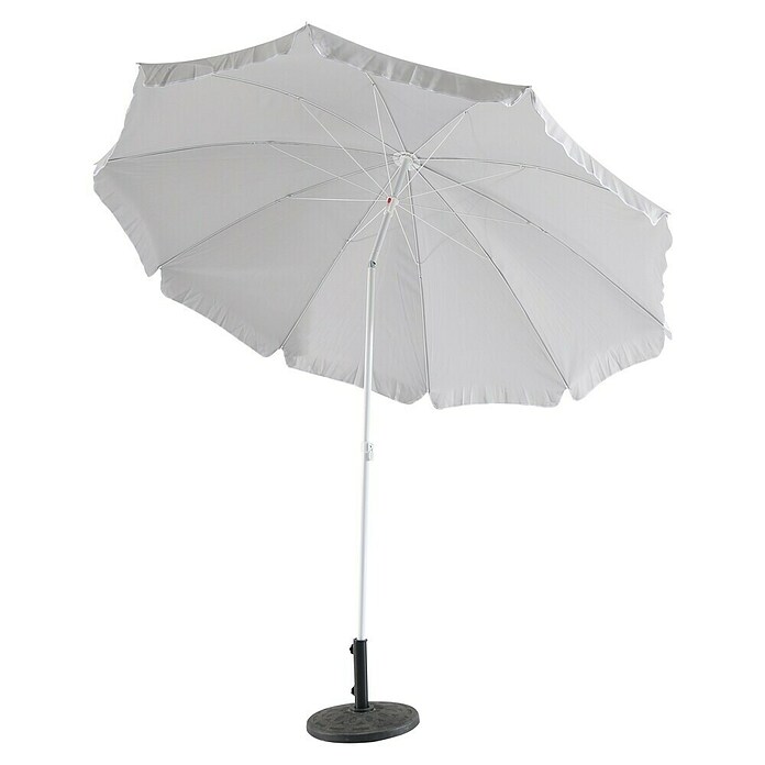 Sunfun Balkonschirm (Lichtgrau, Durchmesser: 250 cm)