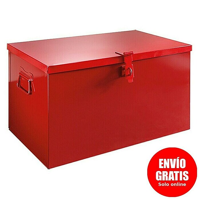 Caja de almacenaje y transporte (Largo: 60 cm, Rojo)