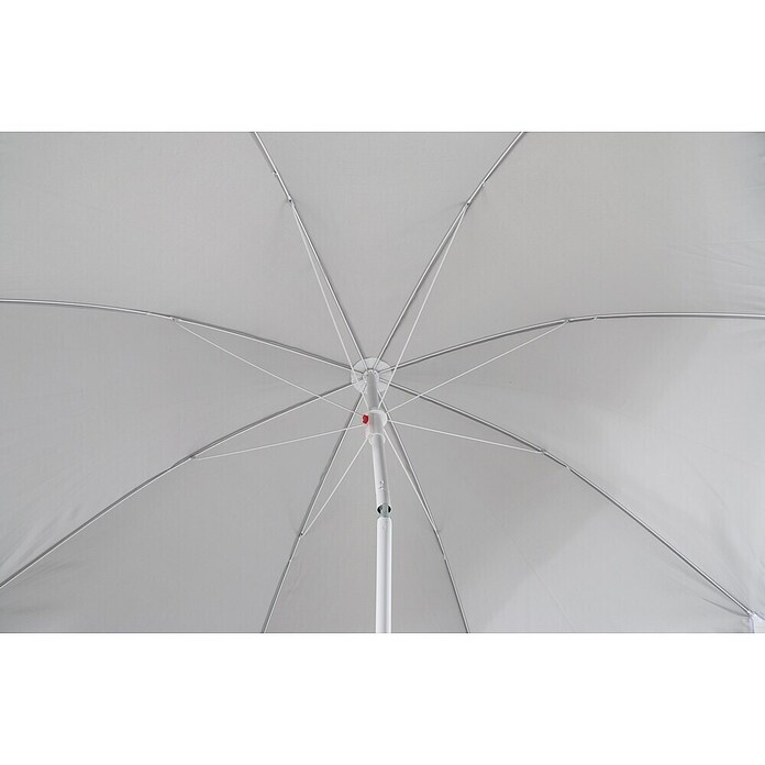 Sunfun Balkonschirm (Lichtgrau, Durchmesser: 200 cm)