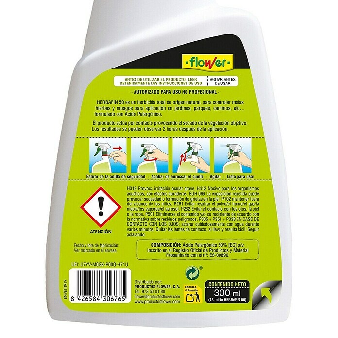 Flower Herbicida Total Sistemático (300 ml) | BAUHAUS