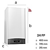 Ariston Caldera de gas Clas One Wifi 24FF con instalación incluida (21 W, Display LC) | BAUHAUS