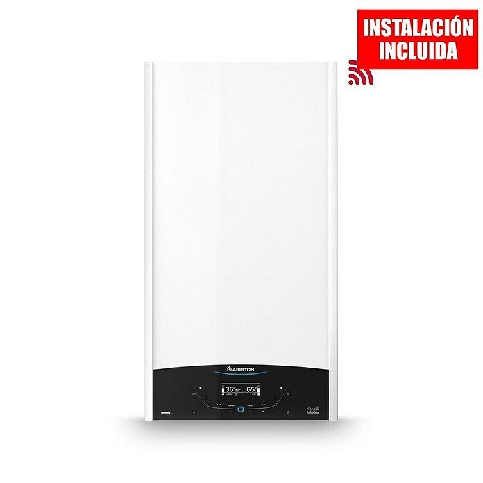 Ariston Caldera de gas Genus One Wifi 24FF con instalación incluida (22 kW, Display LC) | BAUHAUS
