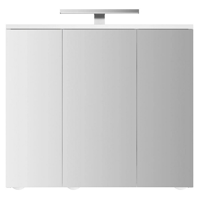 Jokey Kupaonski ormarić s LED ogledalom Arda  (Š x V: 72,5 x 68,5 cm, Drvo, Bijela) | BAUHAUS