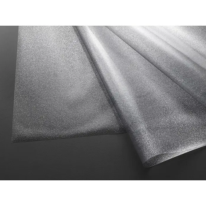Tischdecke - Glitter Silber, 220 x 140 cm, Rechteckig - Funkelnde, silberfarbene selbstklebende Folie, ideal für Bastelprojekte, Dekorationen und zum Veredeln verschiedener Oberflächen mit Glitzereffekt.