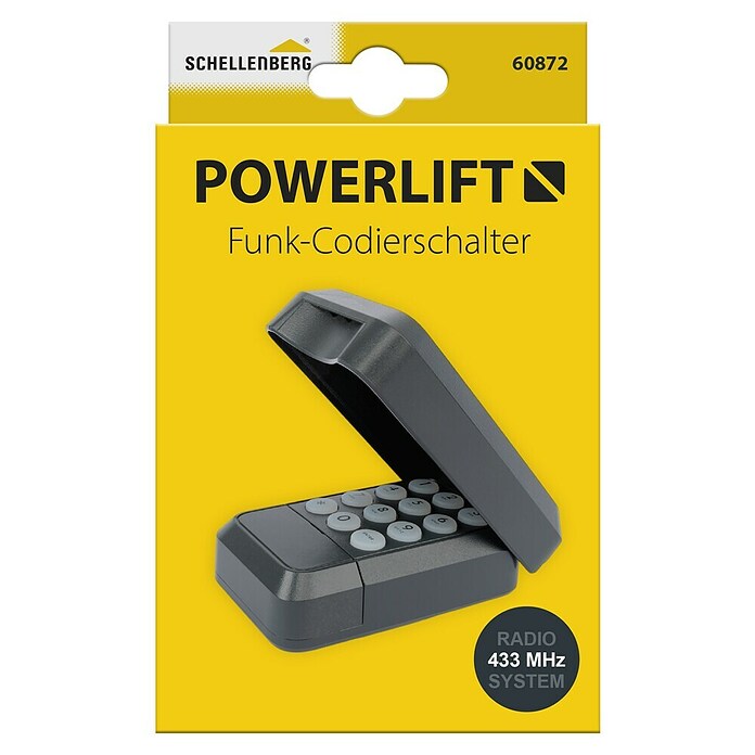 Schellenberg Funk-Codetaster Powerlift (Anzahl Kanäle: 4 Stk., Passend für: Schellenberg Garagentor- und Drehtorantriebe) | BAUHAUS