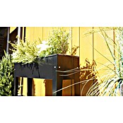 Siena Garden Hochbeet Slim (98 x 25 x 82 cm, Metall, Schwarz) | BAUHAUS