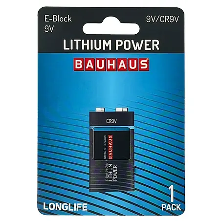 BAUHAUS  Batterie Lithium Power CR9V