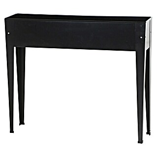Siena Garden Hochbeet Slim (98 x 25 x 82 cm, Metall, Schwarz)
