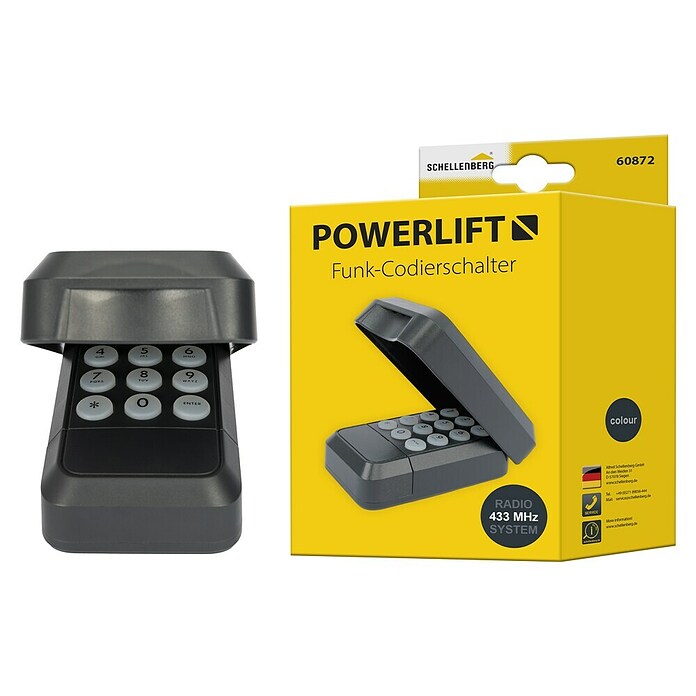 Schellenberg Funk-Codetaster Powerlift (Anzahl Kanäle: 4 Stk., Passend für: Schellenberg Garagentor- und Drehtorantriebe) | BAUHAUS