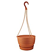 Viseća tegla za cvijeće Twister  (Plastika, Terakota, Promjer: 24 cm) | BAUHAUS