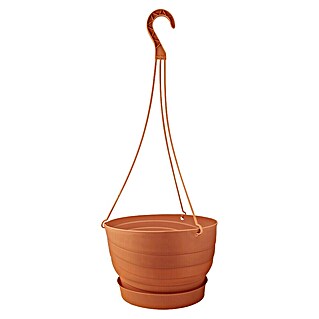 Viseči cvetlični lonec Twister (Plastika, Terakota, Premer: 24 cm)