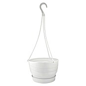 Viseči cvetlični lonec Twister  (Plastika, Bela, Premer: 26 cm) | 8444 - Kunststoff Pflanzgefäße | IAKB - Gefäße Outdoor | IAK - Gefässe,Deko outdoor, Zeitschriften | IA - Gartenhartware | I - Stadtgarten | BAUHAUS