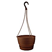 Viseči cvetlični lonec Twister  (Plastika, Rjava, Premer: 24 cm) | 8444 - Kunststoff Pflanzgefäße | IAKB - Gefäße Outdoor | IAK - Gefässe,Deko outdoor, Zeitschriften | IA - Gartenhartware | I - Stadtgarten | BAUHAUS