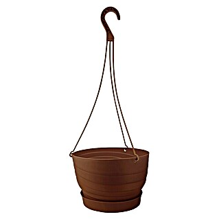 Viseči cvetlični lonec Twister (Plastika, Rjava, Premer: 24 cm)