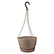 Viseči cvetlični lonec Twister  (Plastika, Mocca rjava, Premer: 24 cm) | 8444 - Kunststoff Pflanzgefäße | IAKB - Gefäße Outdoor | IAK - Gefässe,Deko outdoor, Zeitschriften | IA - Gartenhartware | I - Stadtgarten | BAUHAUS