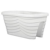 Mareš Žardinjera za balkon Lucija  (Vanjska dimenzija (D x Š x V): 60 x 29 x 25 cm, Plastika, Bijela) | BAUHAUS