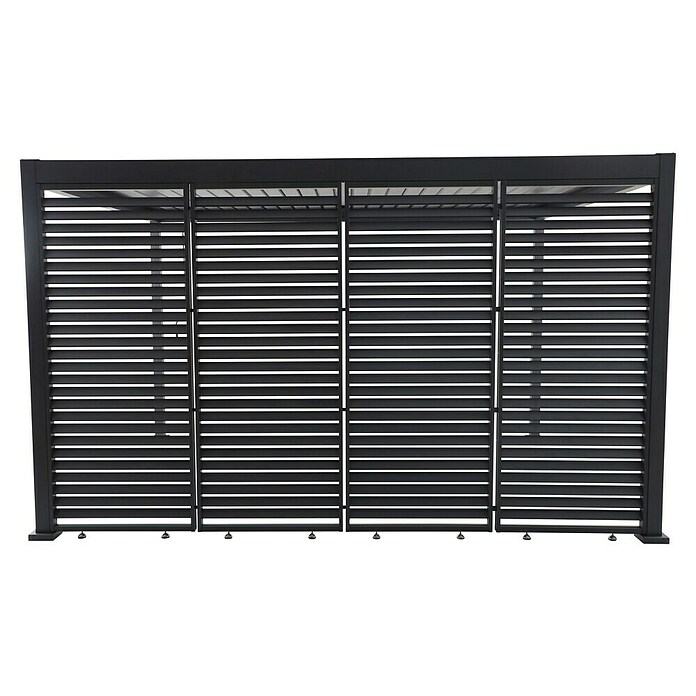 Sunfun Milos Bočna stena za paviljon  (Š x V: 92 x 221,5 cm, Antracit) | 8298 - Gartenzelte/Pavillons | ICFA - Sonnenschutz | ICF - Sonnenschutz | IC - Freizeit im Garten | I - Stadtgarten | BAUHAUS