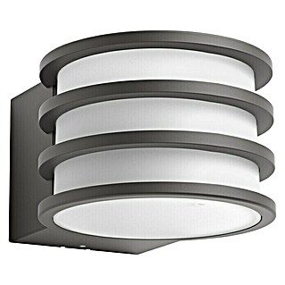 Philips Hue Led-wandlamp voor buiten Lucca (9,5 W, 17 x 21,5 x 12,9 cm, Antraciet, IP44)