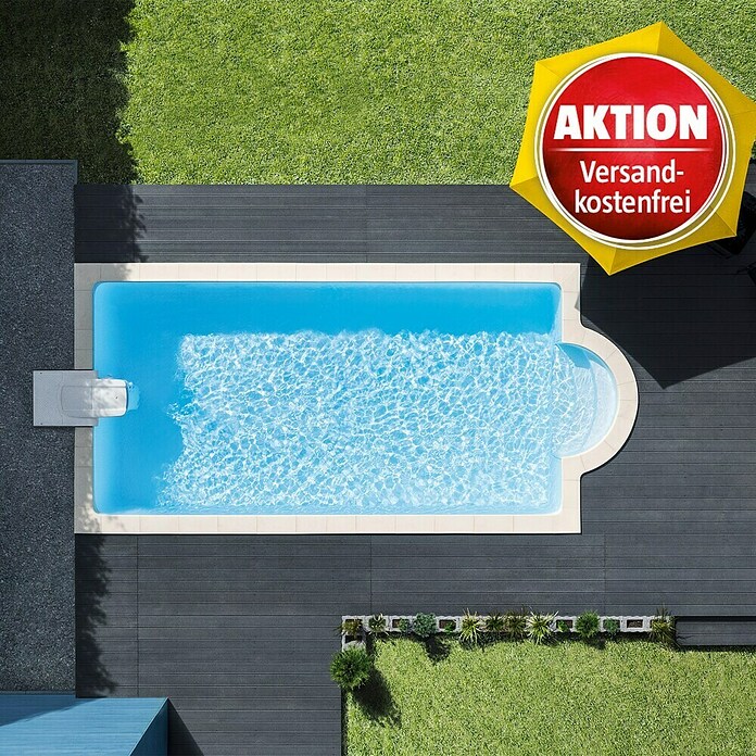 Desjoyaux Bausatz-Pool Jou (L x B x H: 600 x 300 x 120 cm, 20.000 l, Weiß) | BAUHAUS
