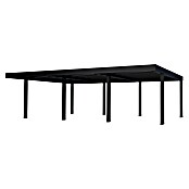 Palram – Canopia Carport Oslo (Außenmaß inkl. Dachüberstand (B x T): 5,96 x 9,01 m, Schwarz) | BAUHAUS