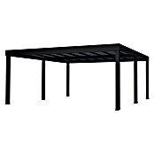 Palram – Canopia Carport Oslo (Außenmaß inkl. Dachüberstand (B x T): 5,96 x 6,07 m, Schwarz) | BAUHAUS