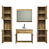 Trendteam Badmöbel-Set Haven (Gesamtbreite Badmöbel: 163 cm, Eiche Kraft Gold, Matt, 5 -tlg.) | BAUHAUS