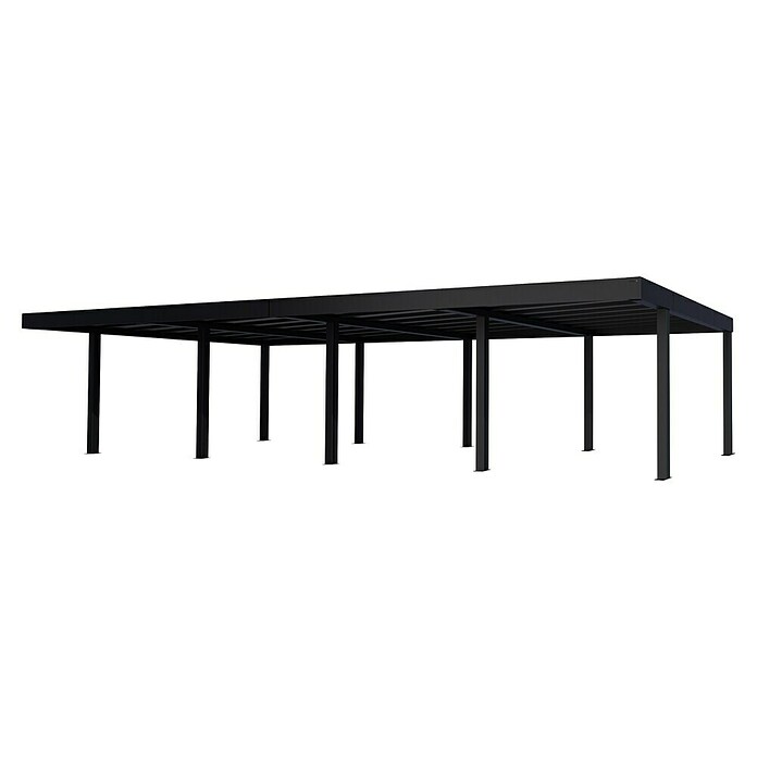Palram – Canopia Carport Oslo (Medidas ext. (An x Pr): 5,96 x 12 m, Negro) | BAUHAUS