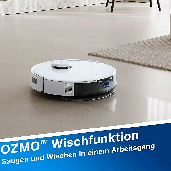 Ecovacs Saugwischroboter Deebot N20 Plus White (Saugkraft: 8.000 Pa, Akkulaufzeit: 170 min, Fassungsvermögen: 400 ml) | BAUHAUS