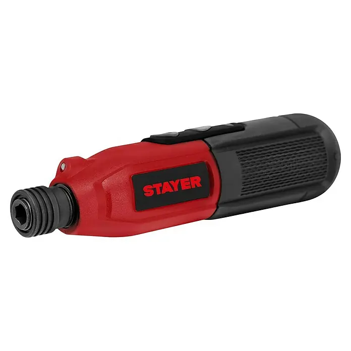 Stayer Atornillador de batería PRO 36 - 3,6 V, 1 batería, 850 mAh, 8 Nm - Un destornillador inalámbrico STAYER rojo, compacto y potente para atornillar con precisión. Ideal para aficionados al bricolaje y profesionales.