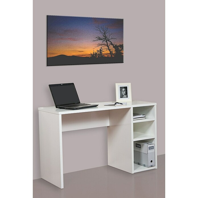 Meka Block Mesa de escritorio K-1606 (L x An x Al: 50 x 120 x 75 cm, Blanco) | BAUHAUS